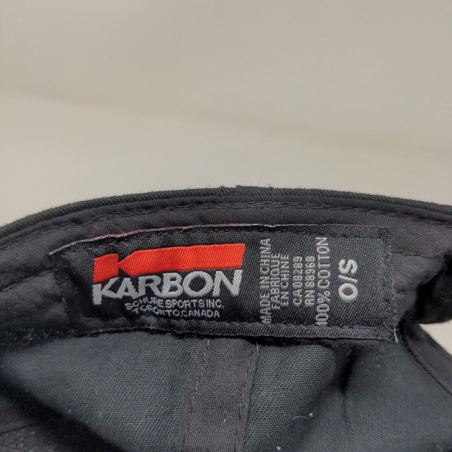 Karbon Men's Moosehead Snapback Hat Black One Size Embroidered Logo Cotton