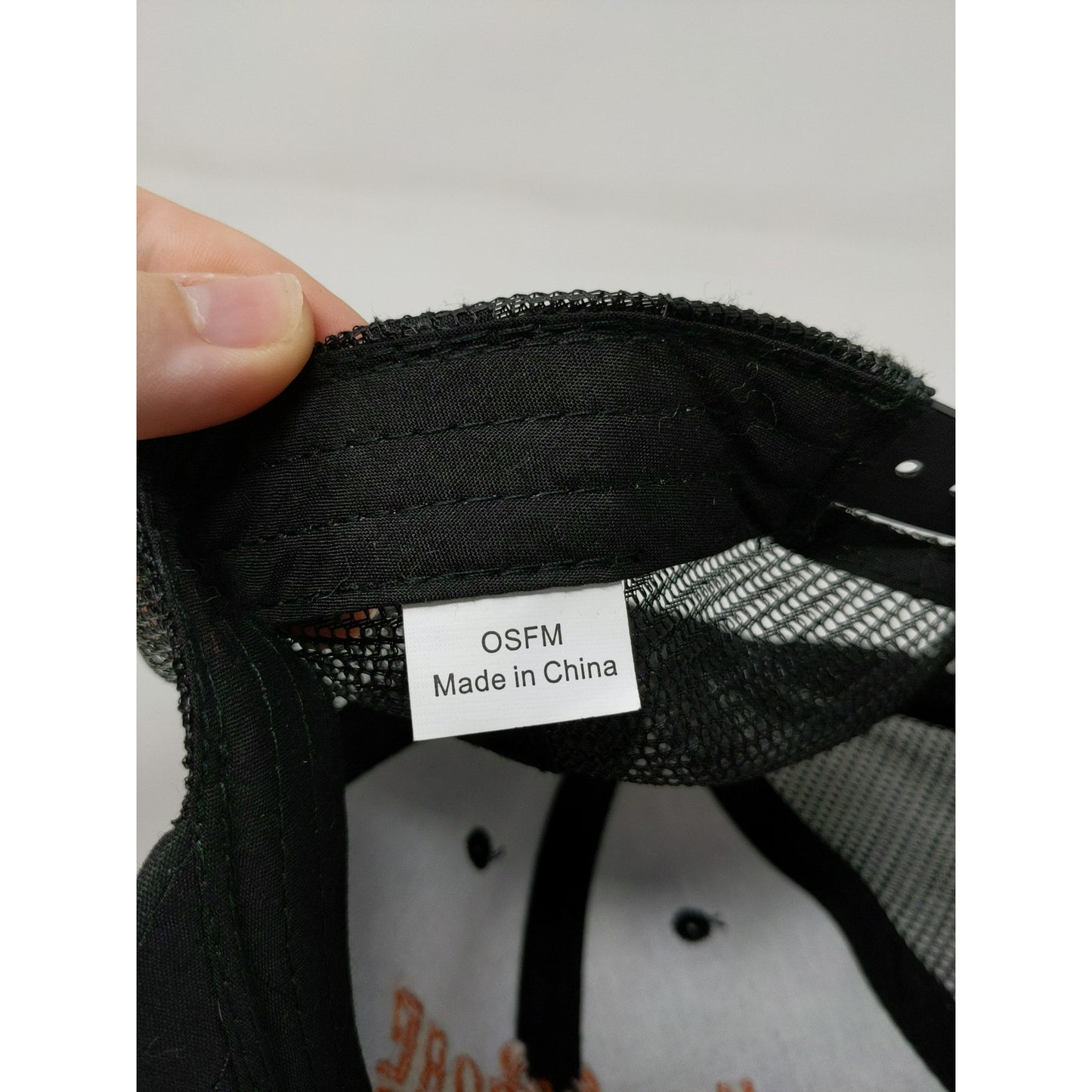 Hard Core Hunter Snapback Mesh Back Hat Embroidered Logo OSFM Black
