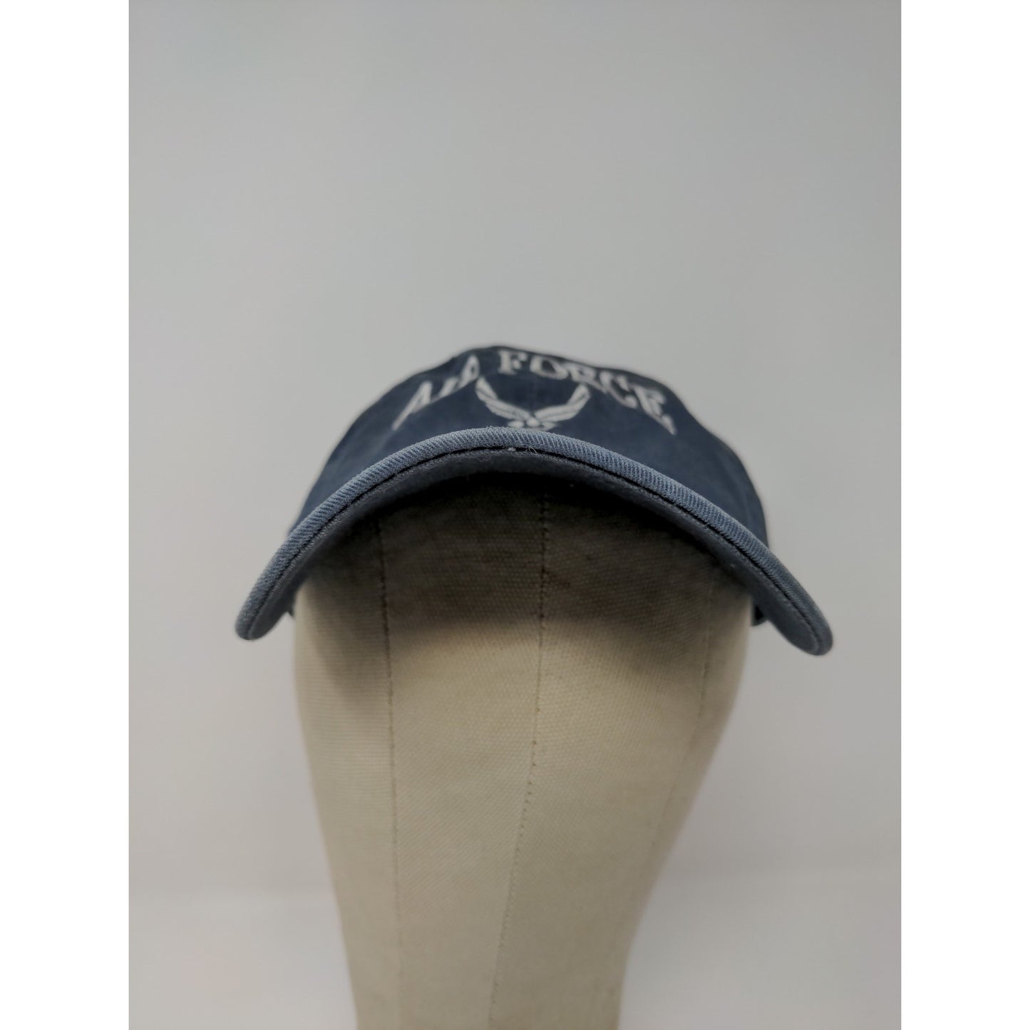 US Air Force Slideback Adjusutable Hat Blue Sportsman Military Distressed Faded