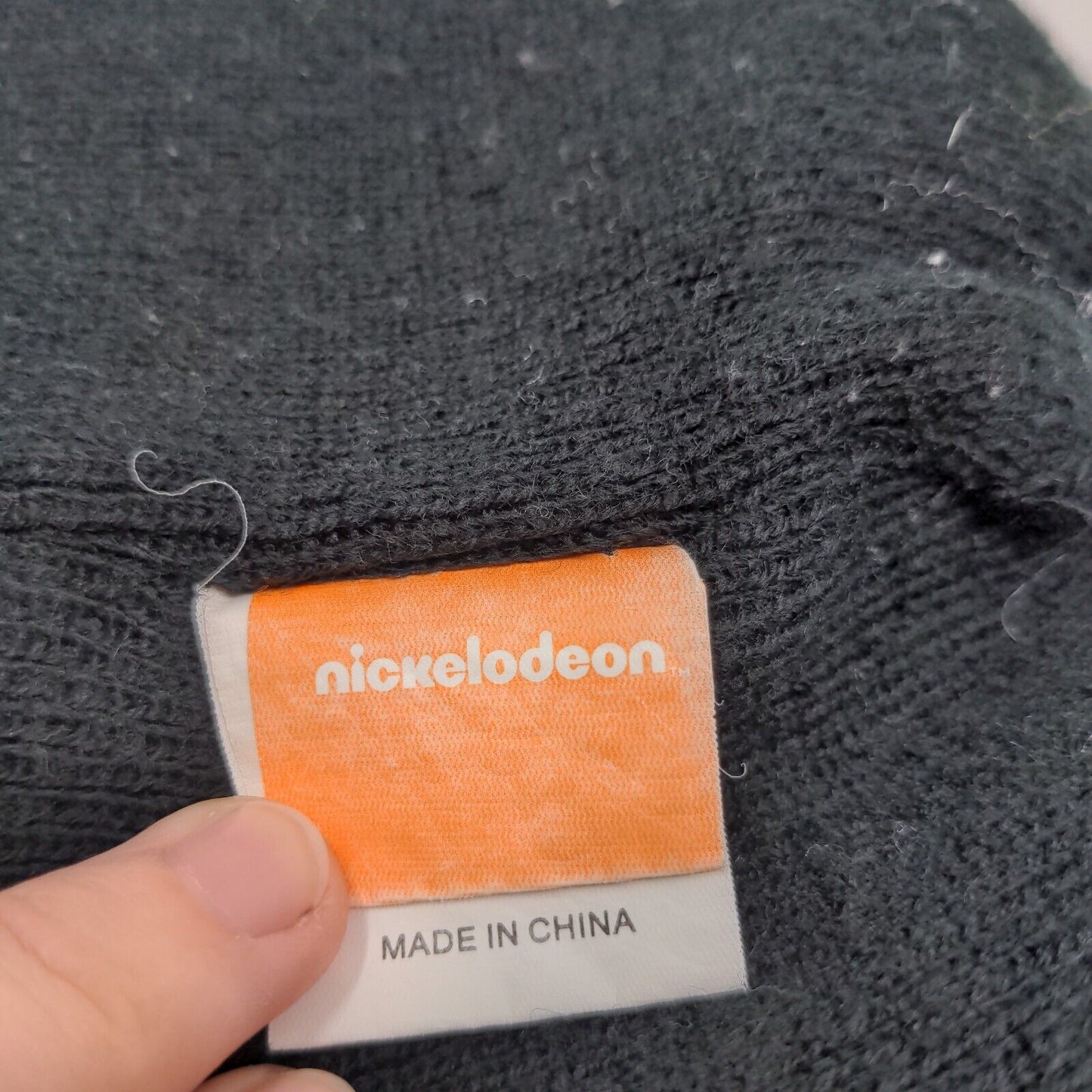 Nickelodeon Boys Paw Patrol Beanie Hat Cap Gray Black OSFM Striped Graphic