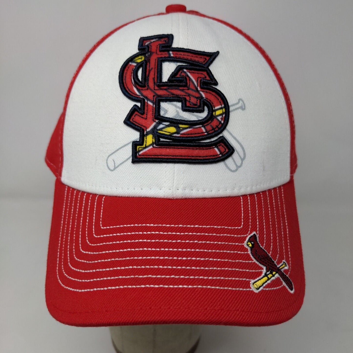 New Era 39Thirty Men's MLB St. Louis Cardinals Hat Red White Size M/L John Cole