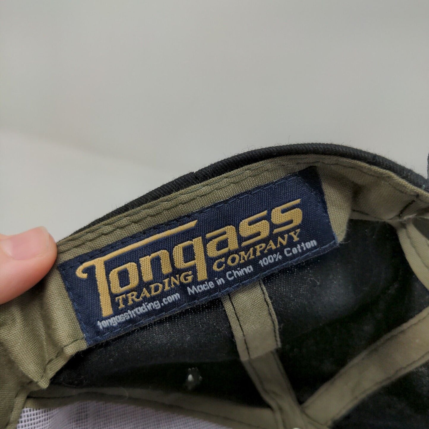 Tongass Men's Snapback Hat Black Green Alaska Embroidered Fish Logo
