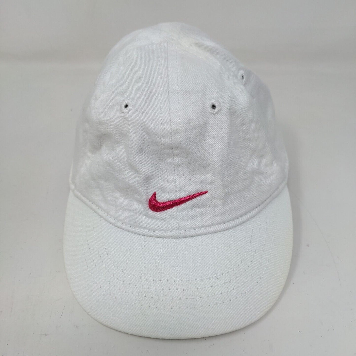 Nike Baby Girl's Strapback Hat White Size Infant Embroidered Swoosh Logo