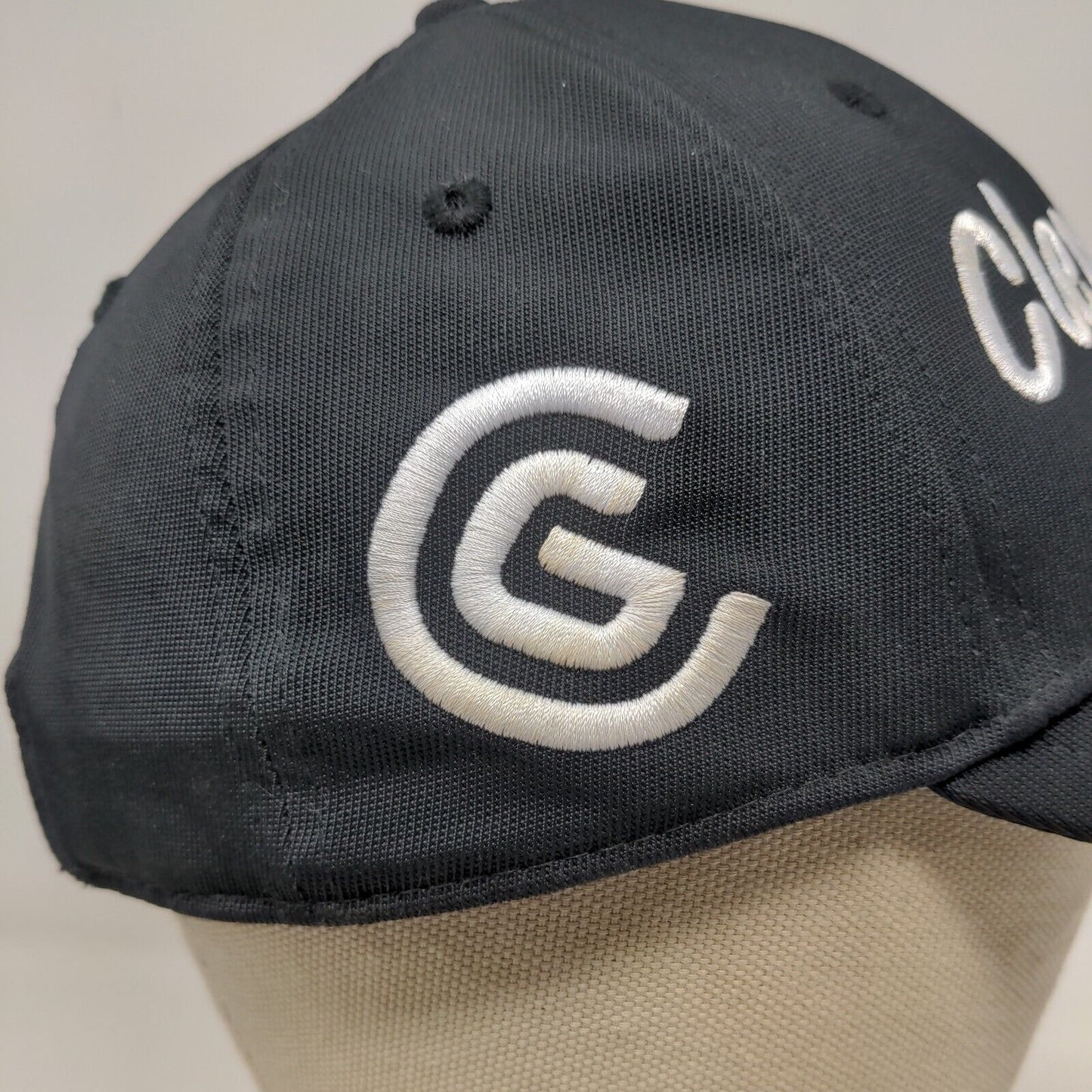 Cleveland Golf Men's Strapback Hat Black Adjustable Embroidered Logo