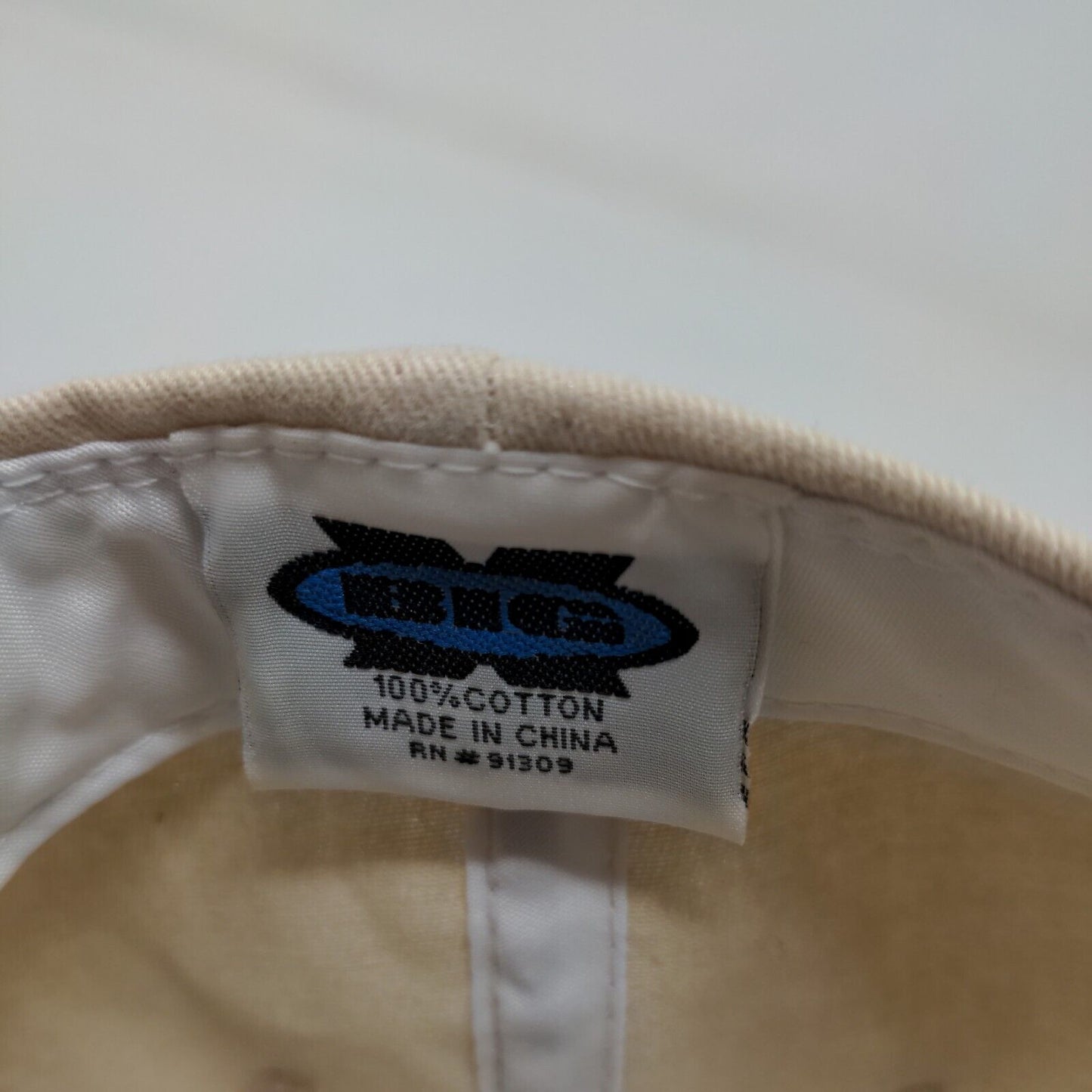 Big X Men's Slideback Hat Tan San Diego California Cap Cotton Embroidered