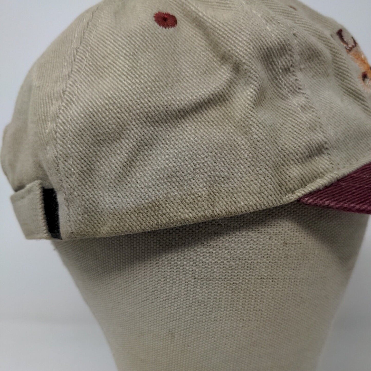 Arctic Circle Enterprises Mens Strapback Brown Adjustable Hat Embroidered Alaska