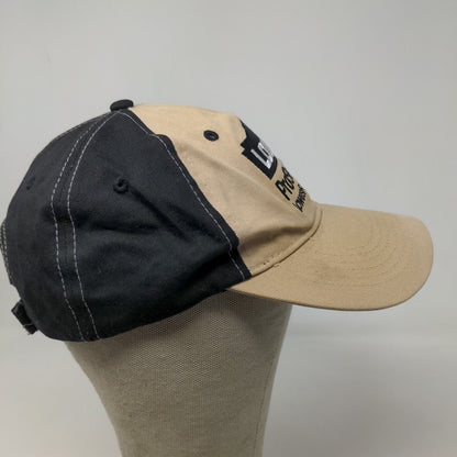 Lowe's Men's Strapback Hat Tan Black Embroidered Pro Services Logo