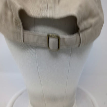 Dorfman Hat Co Baseball Cap Beige One Size USA American Flag Frayed Slideback