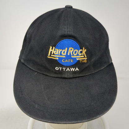 Hard Rock Cafe Baseball Cap Black One Size Ottawa Instant Karma Slideback Hat