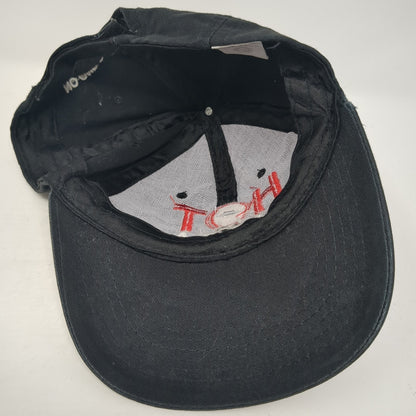 Hot Pizza Strapback Baseball Cap Black One Size Adjustable Embroidered 6 Panel