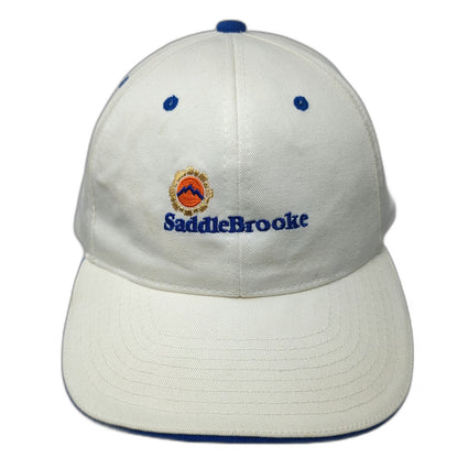 Town Talk SaddleBrooke White Baseball Cap One Size Strapback Mountain Logo Hat
