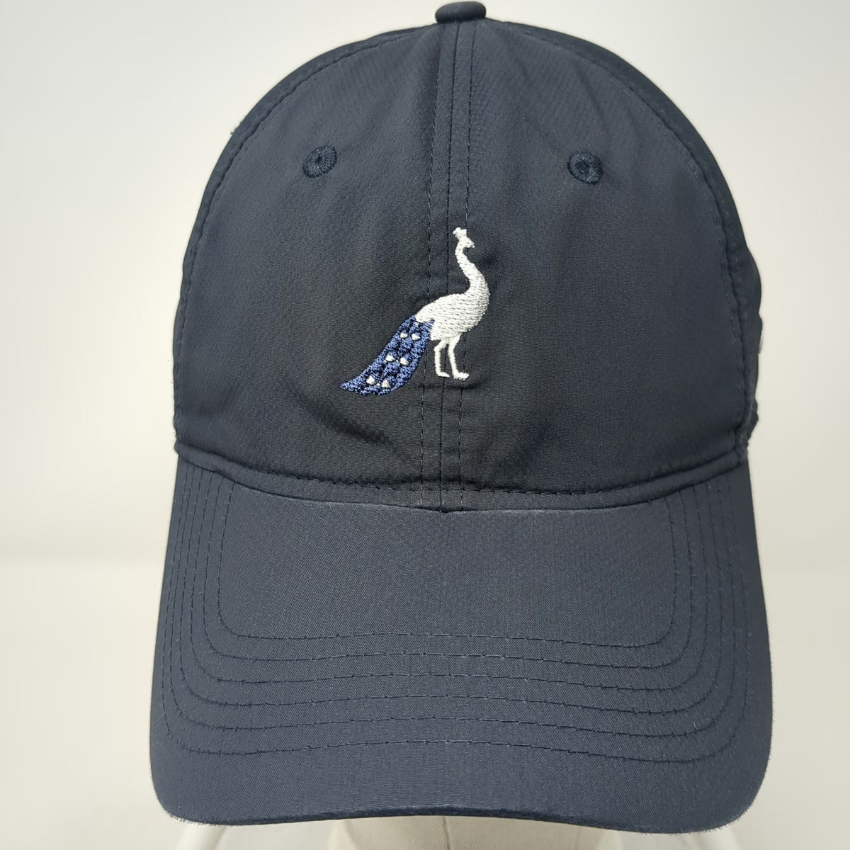 ahead Baseball Cap Blue One Size Peacock Staff Performance Adjustable Strap Hat
