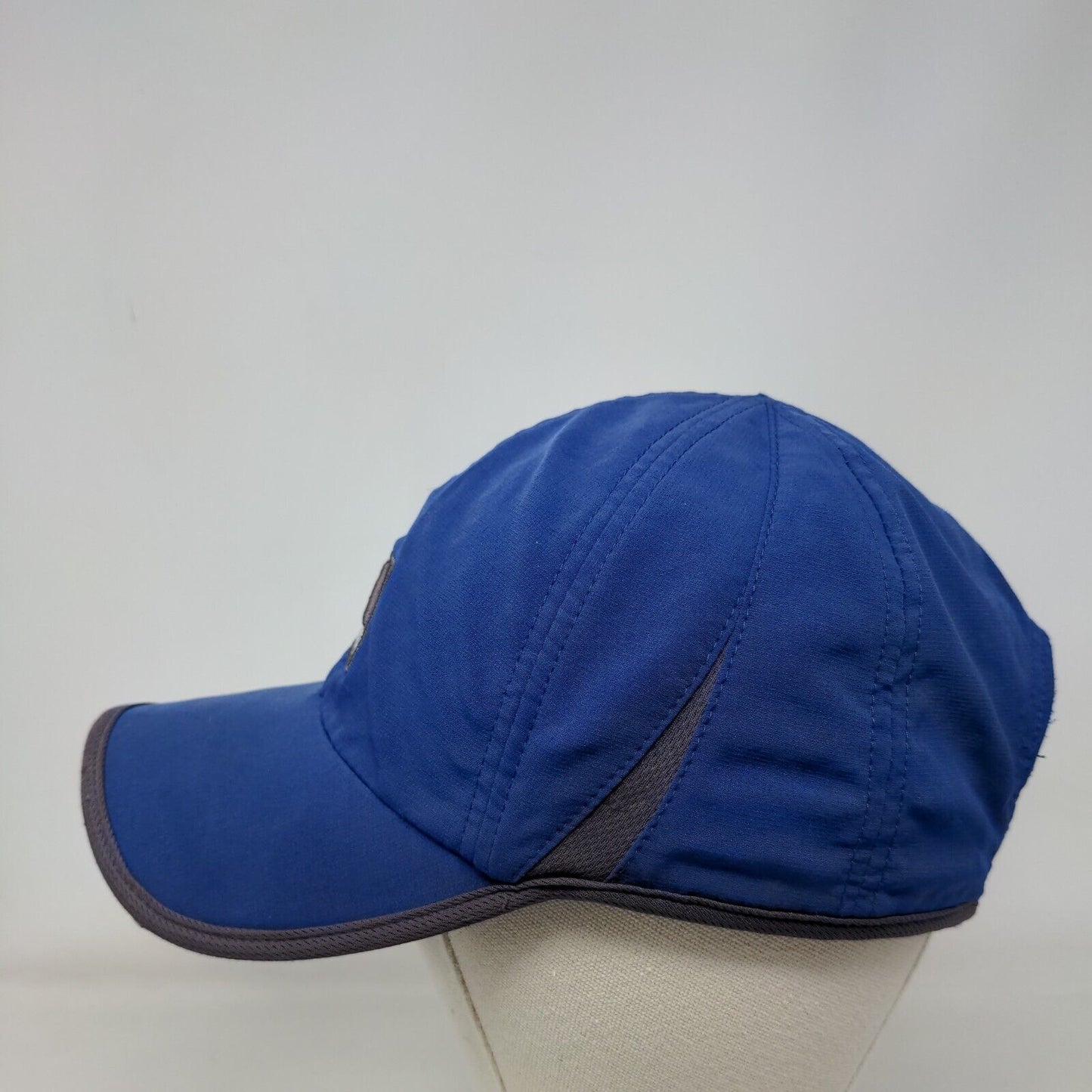 Adidas Strapback Hat Blue One Size Adjustable Embroidered Logo 6 Panel