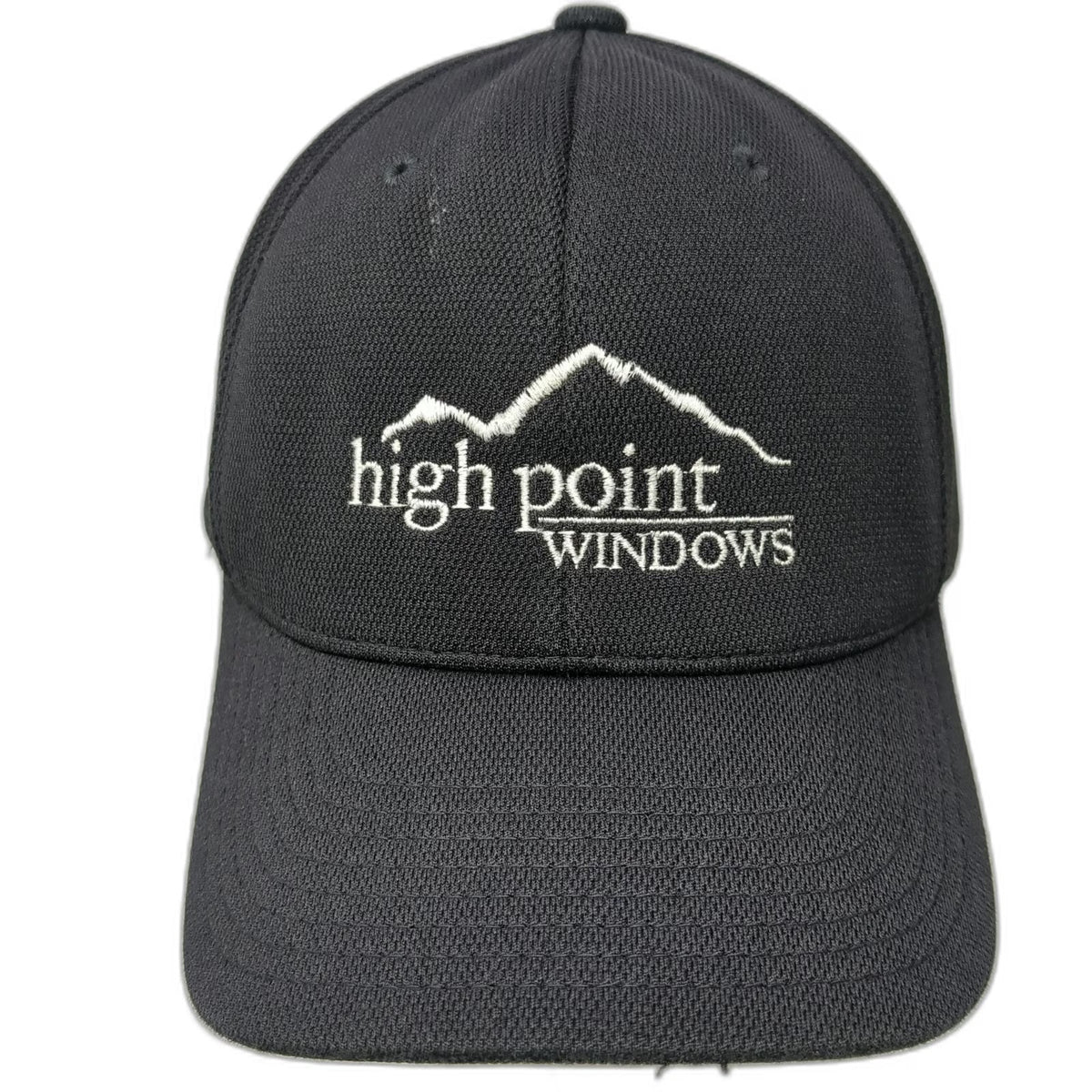 Flexfit Baseball Cap Black XL High Point Windows Embroidered Polyester Hat