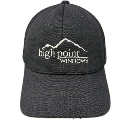 Flexfit Baseball Cap Black XL High Point Windows Embroidered Polyester Hat