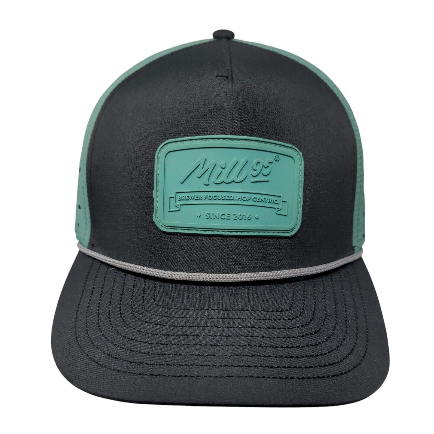 Mill 95 Patch Snapback Rope Hat Multi One Size Laser Cut Colorblock