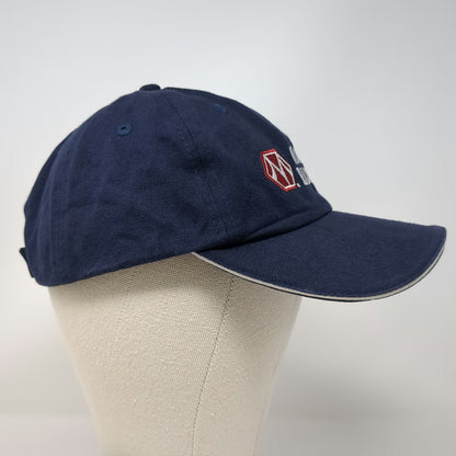 TCKB Morton Buildings Baseball Cap Blue One Size Cotton Strapback Logo Hat