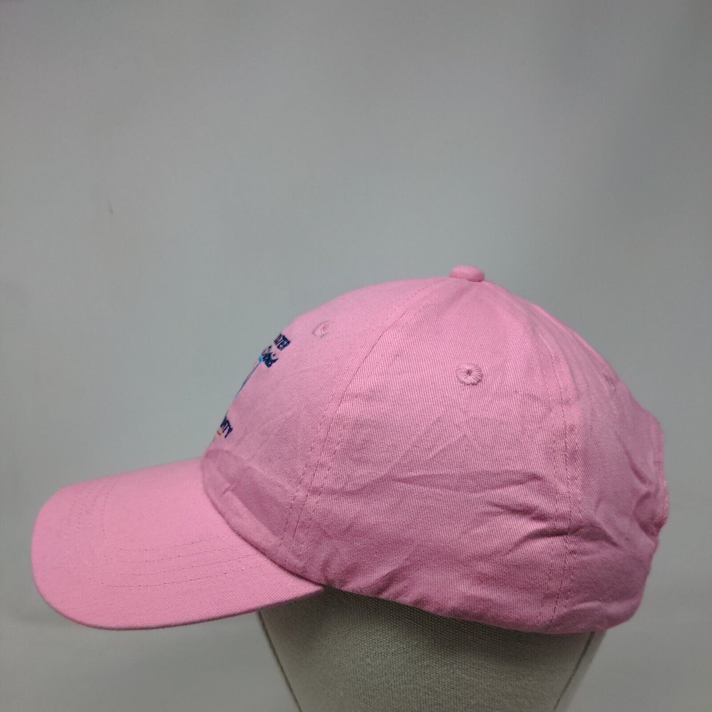 Soil And Water Conservation District Strapback Hat Pink One Size Embroidered
