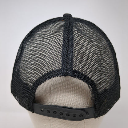 Alaska Snapback Mesh Back Rope Trucker Hat Black One Size Otto