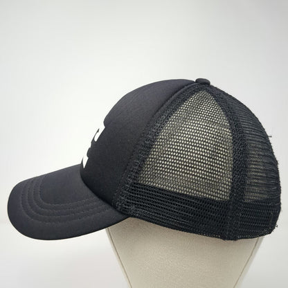Billabong Trucker Hat Black One Size Wave Logo Mesh Back Snapback Surf Cap
