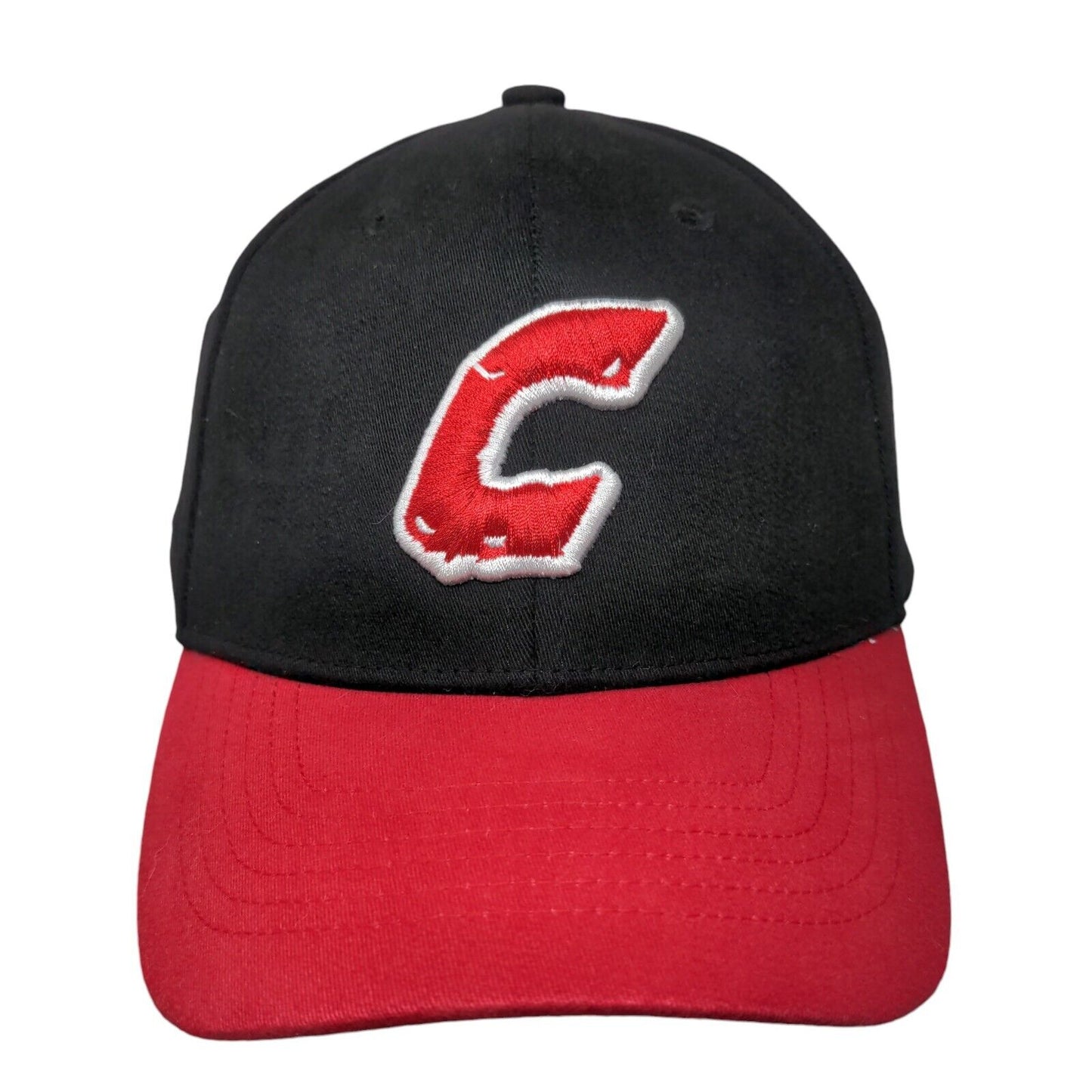 C Combat Softball Fitted Hat Black One Size Embroidered Vent Holes