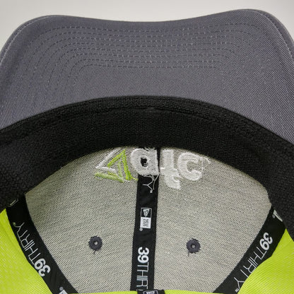 New Era Baseball Cap Gray Yellow XL 39THIRTY Mesh Stretch Fit Structured AFC Hat