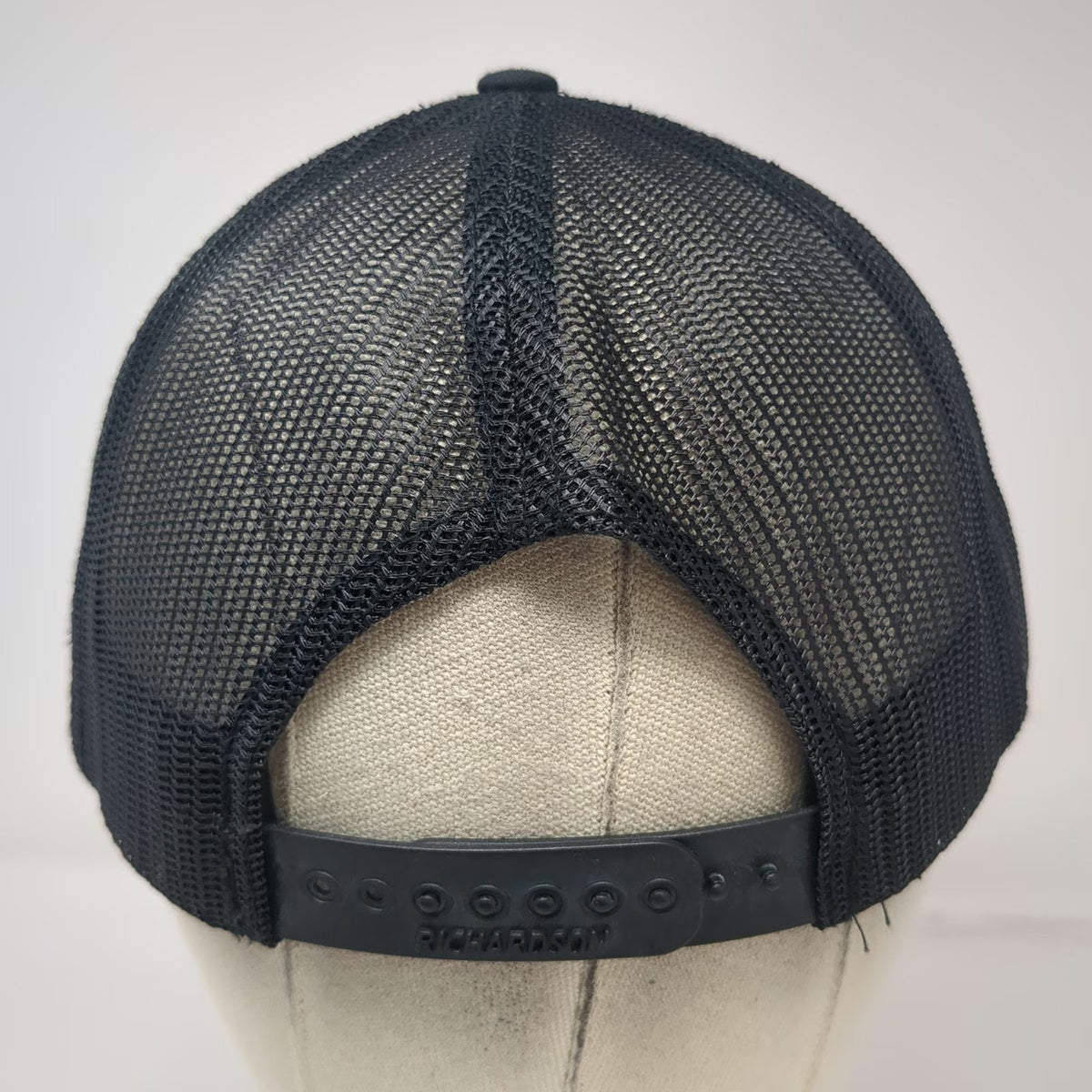 Richardson Trucker Hat Black One Size Snapback Farm Advantage Logo Mesh Back