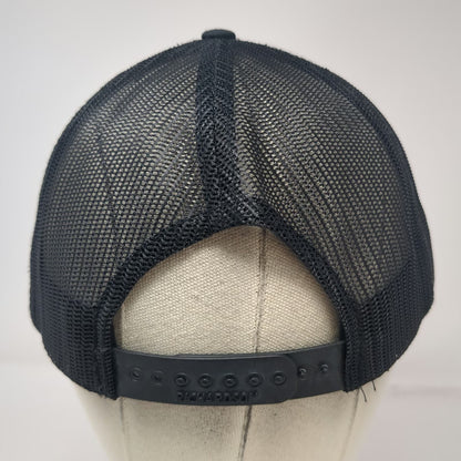 Richardson Trucker Hat Black One Size Snapback Farm Advantage Logo Mesh Back