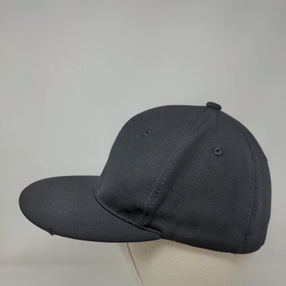 Unbranded Fitted Hat Black One Size Lightweight Vented Holes 6 Panel Blank