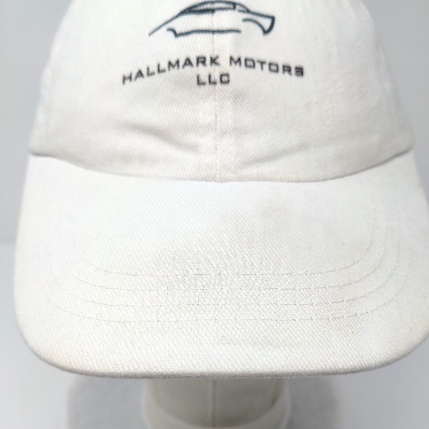 Hallmark Motors LLC Slideback Hat White One Size Adjustable 6 Panel