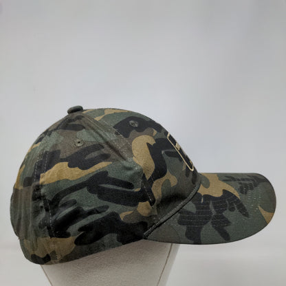 Guy Cotten Slideback Camo Hat Green Brown Embroidered Logo OS Adjustable