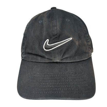 Nike Swoosh Slideback Hat Black One Size Solid Embroidered Heritage86