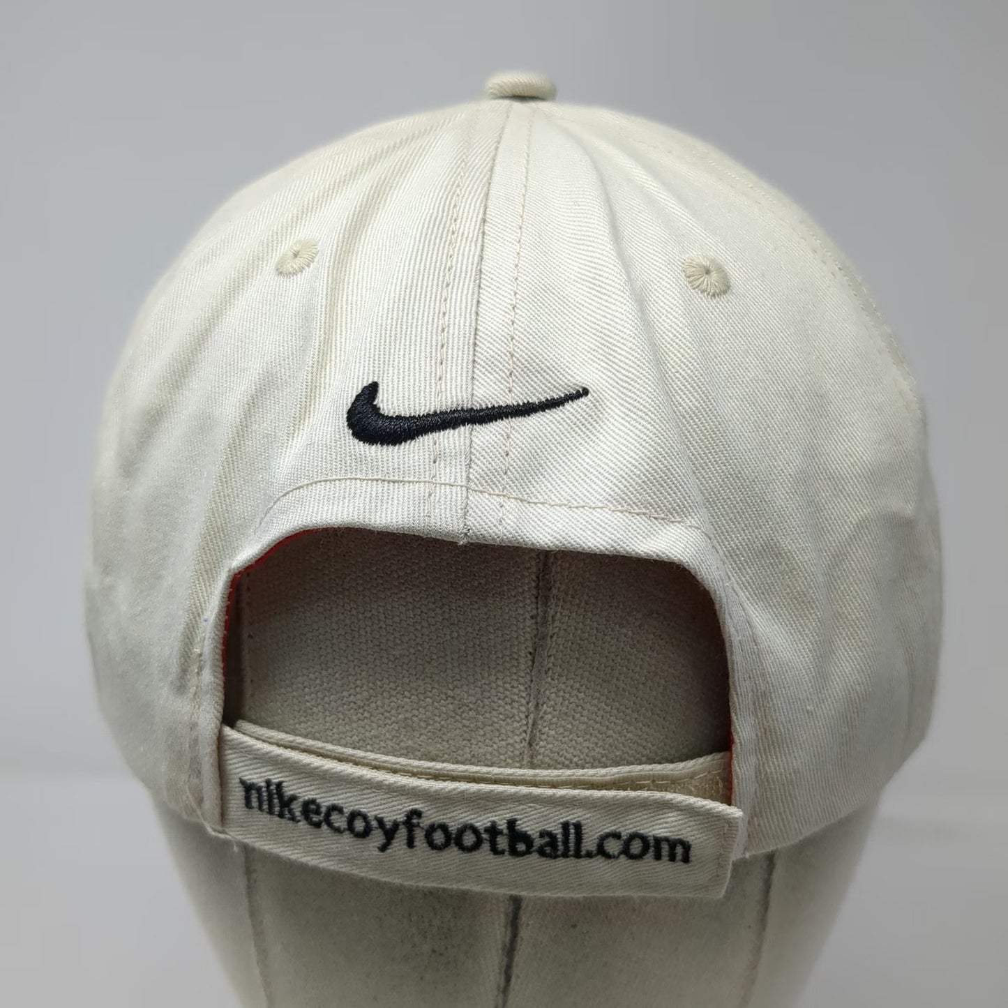 Nike Baseball Cap Beige One Size Coach of the Year Clinic Football Strapback Hat