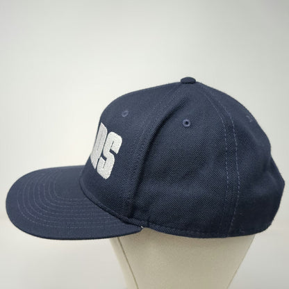 OTTO Snapback Hat Blue One Size Stars Embroidery Gray Underbrim Structured