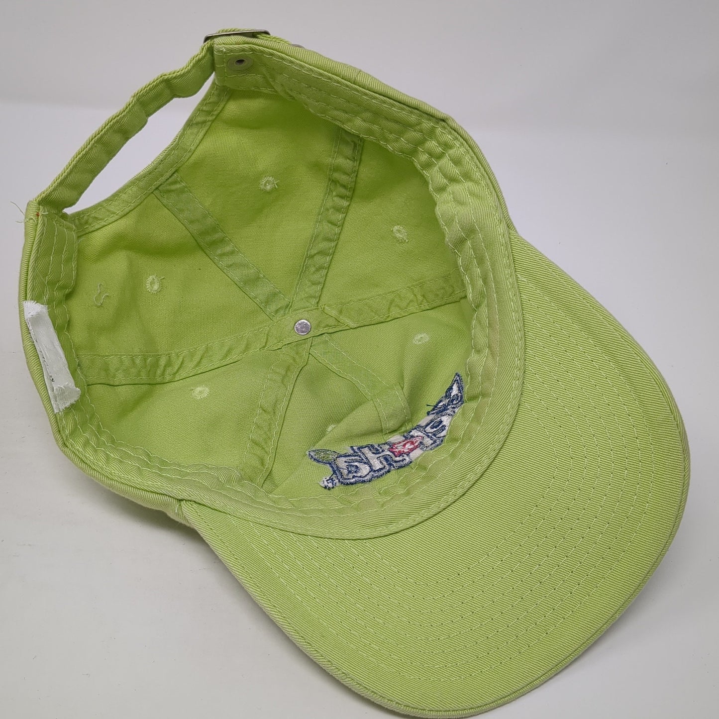 XeloHa Slideback Baseball Cap Green One Size Adjustable Embroidered 6 Panel
