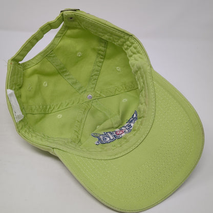 XeloHa Slideback Baseball Cap Green One Size Adjustable Embroidered 6 Panel