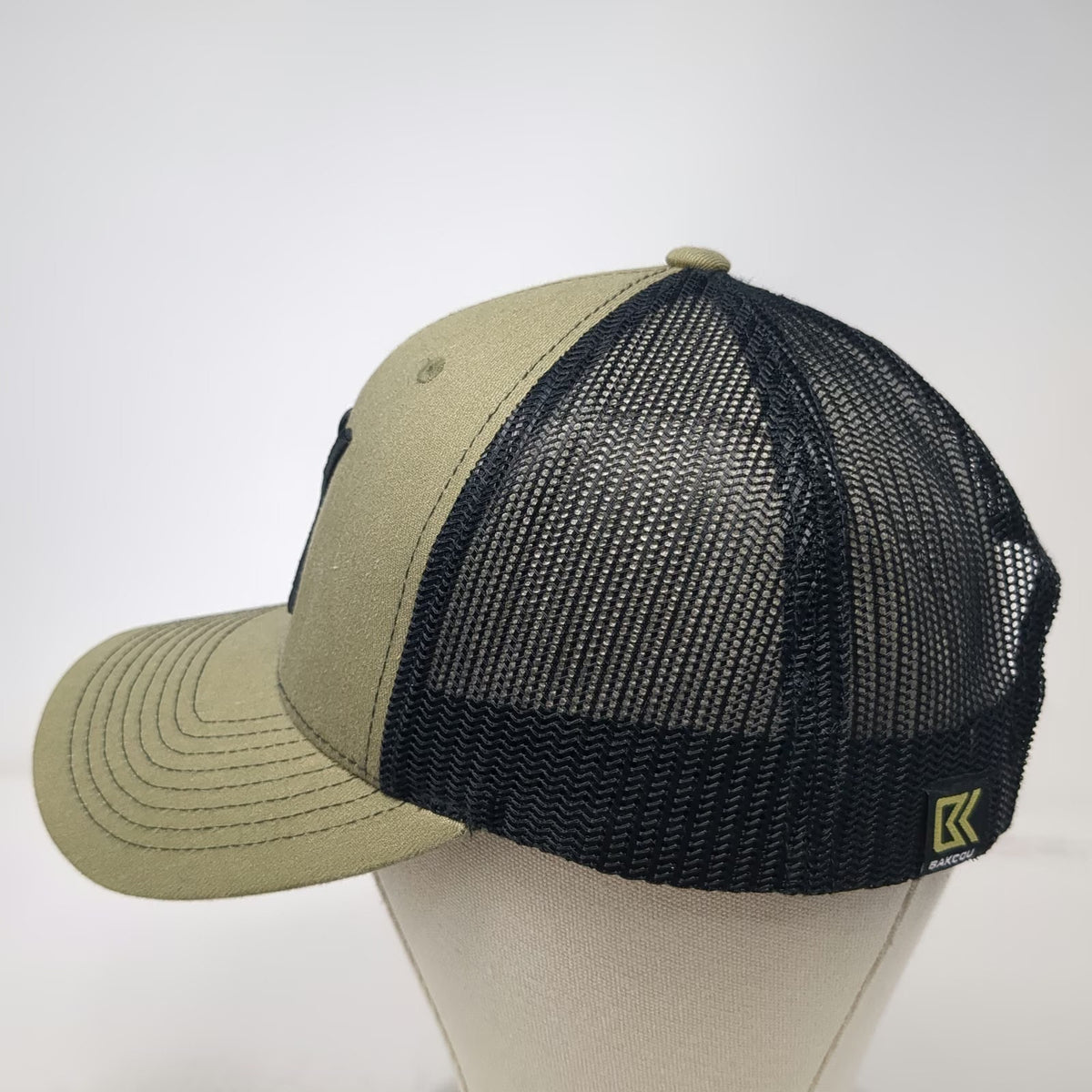 Bakcou Trucker Hat Green One Size Snapback Mesh BK Logo Structured Hunting Cap