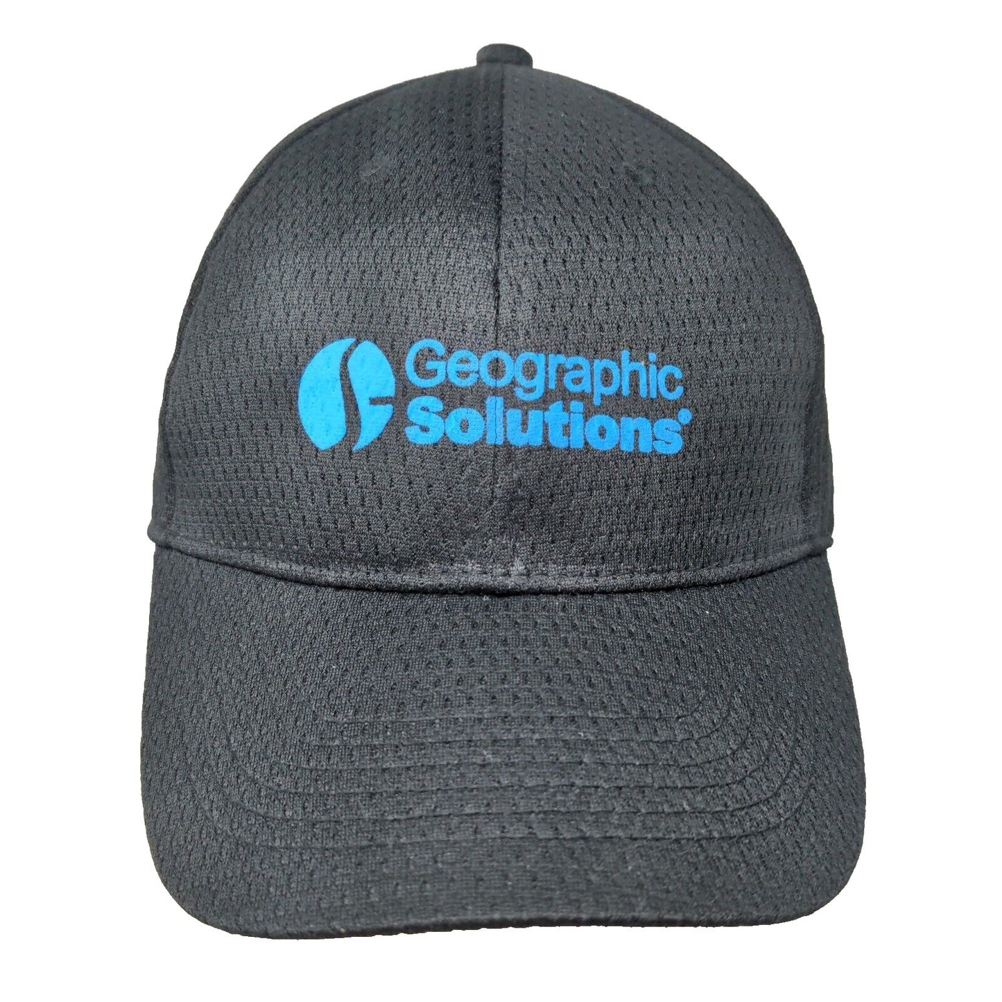 Vitronic Men's Strapback Mesh Hat Black Size OSFA Geographic Solutions Logo