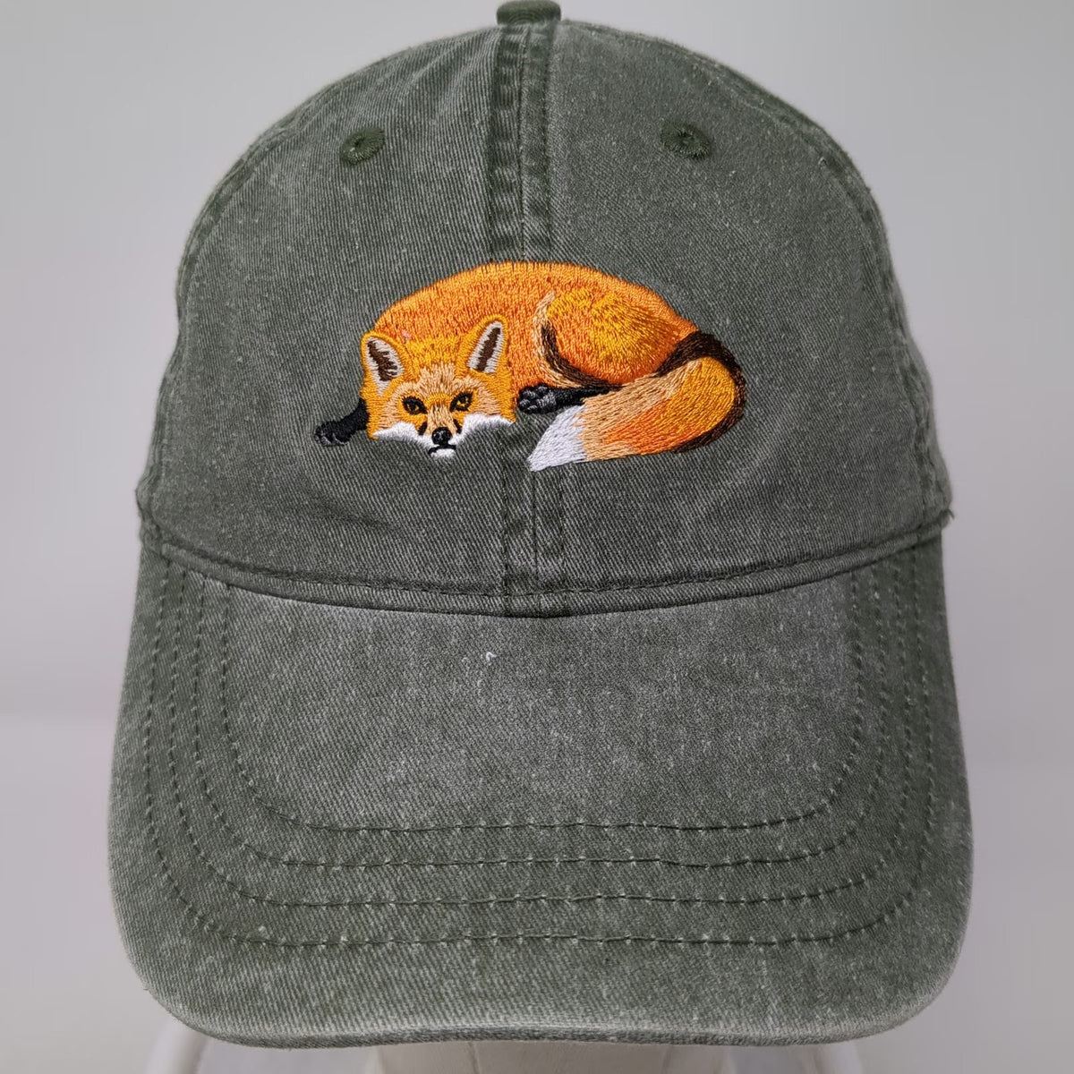 Eco Baseball Cap Green One Size Fox Lewis & Clark National Historic Trail Hat