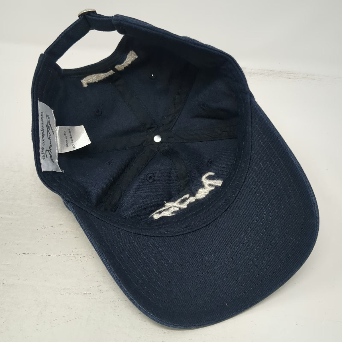 Montage Baseball Cap Blue One Size Laguna Beach Cotton Embroidery Script Hat