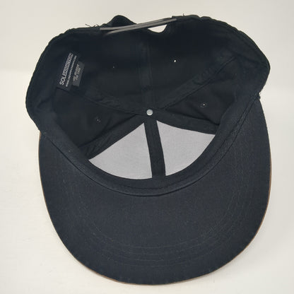 Diamond Snapback Hat Black One Size Adjustable 6 Panel Sole Addiction