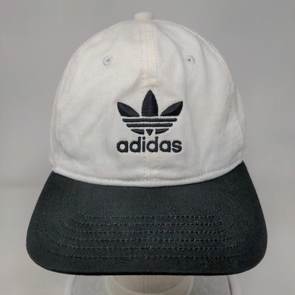 Adidas Trefoil 3 Stripes Slideback Hat White OSFM Embroidered Colorblock