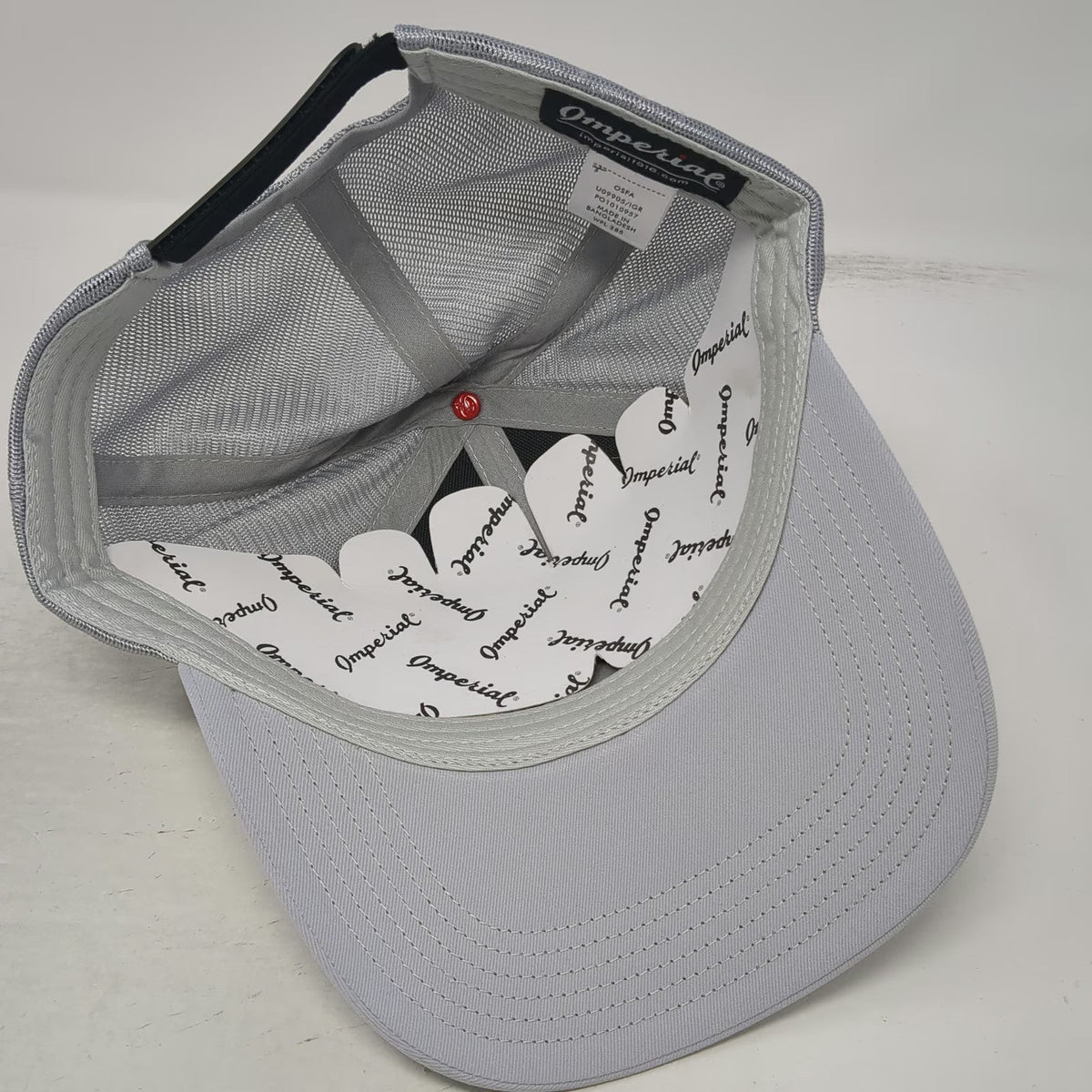 Imperial AJGA American Junior Golf Association Gray Baseball Cap OSFM Mesh Hat