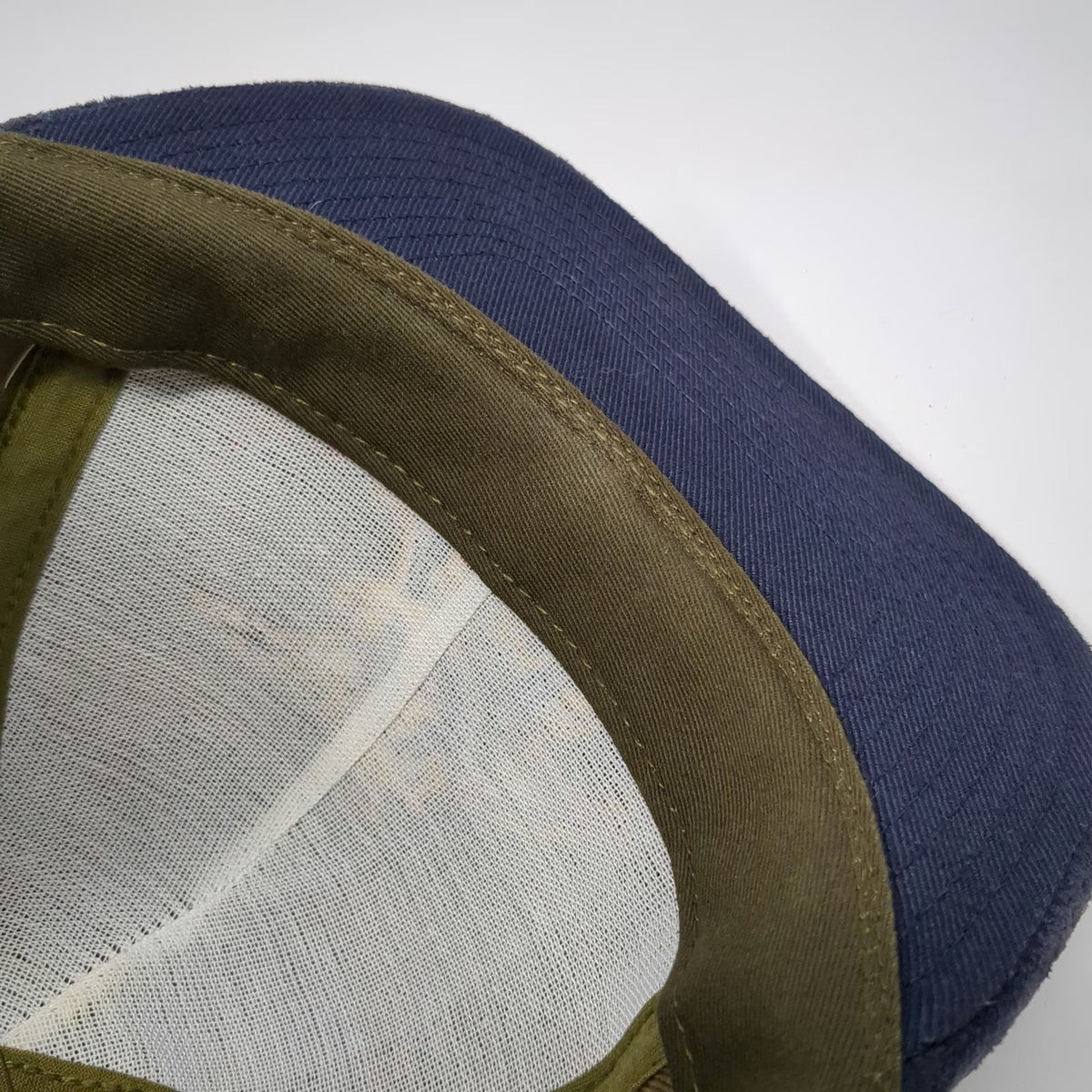 Anheuser Busch Eagle Logo Baseball Cap Green Blue One Size Suede Brim Hat USA