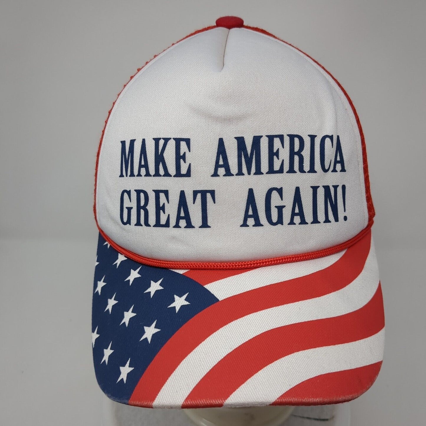 Make America Great Again Snapback Rope Trucker Hat Multi OSFA USA Flag