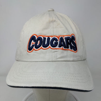 Young An Men's Strapback Hat Tan OSFA Embroidered Cougers Logo