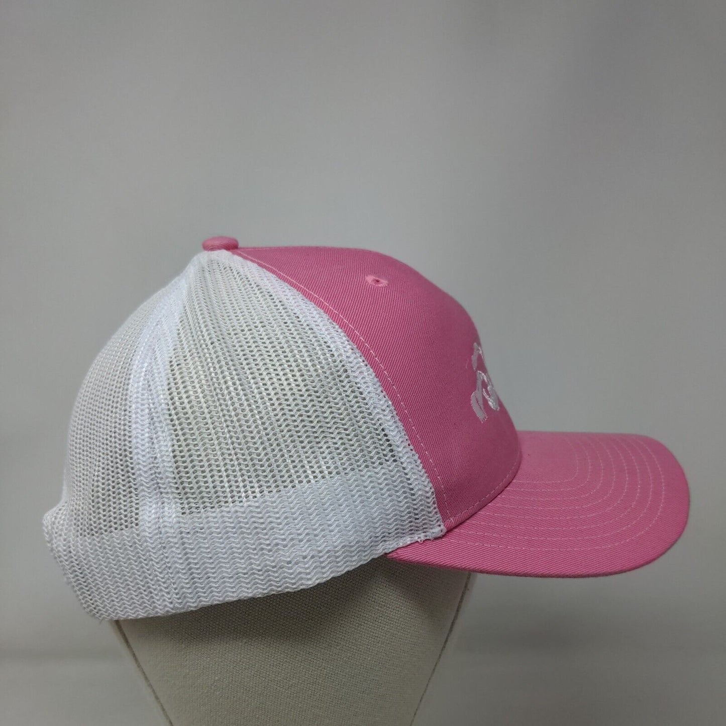 WEI Wright Excavating Inc Mesh Back Trucker Hat Pink One Size Richardson
