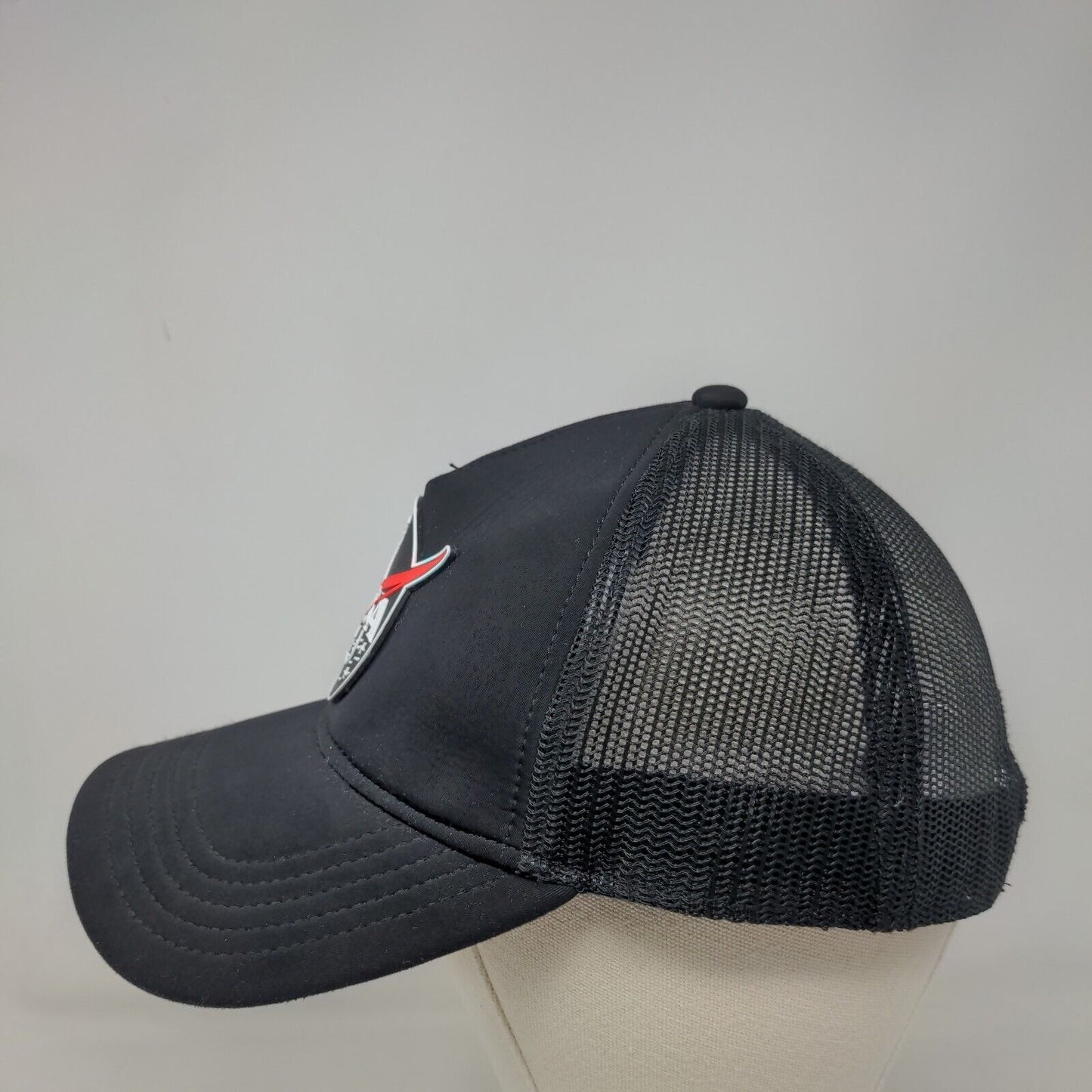 NASA Snapback Trucker Hat Black One Size Adjustable Mesh Back American Needle