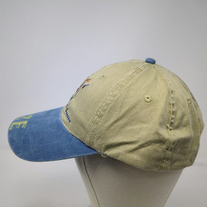 AAI Resort Wear Baseball Cap Beige Blue One Size Belize Travel Souvenir Hat