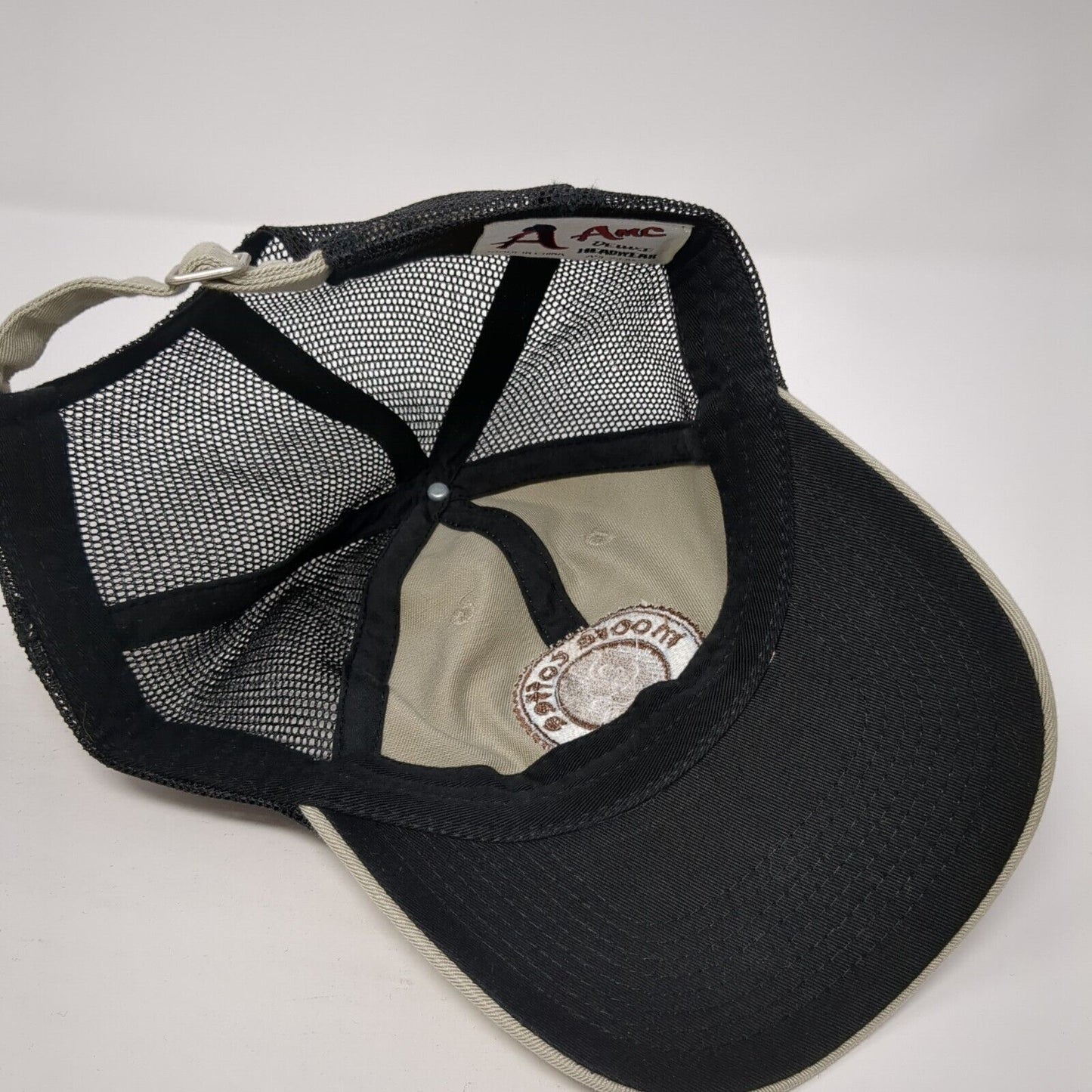 Moore Coffee Seattle Slideback Trucker Hat Tan OS Adjustable AMC Deluxe